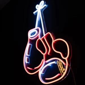 Boxing Gloves Neon Sign