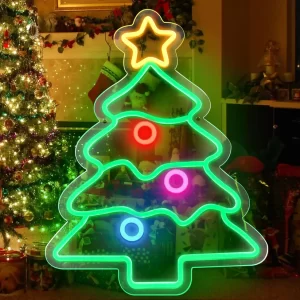 Christmas Tree Neon  Festive LED Neon Lights Décor Neon Sign