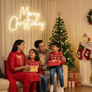 Merry Christmas Neon Lights Christmas Neon Sign