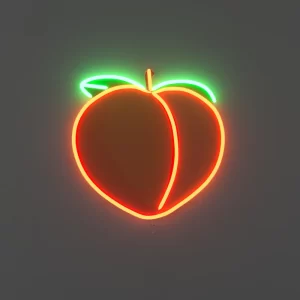 Peachy Neon Sign