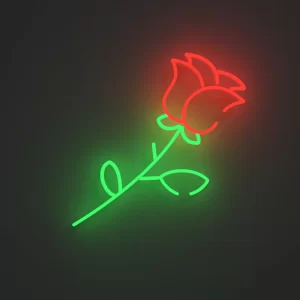 Red Rose Neon Sign