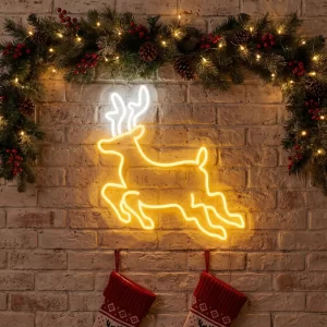 Reindeer Christmas Neon Light Merry Christmas Neon Sign