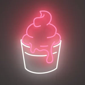 Soft serve (Ice cream) Neon Sign
