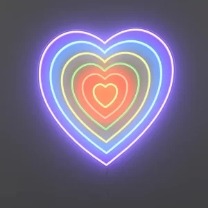 Unlimited Heart Neon Sign - Custom Neon Lights (18In x 18In)