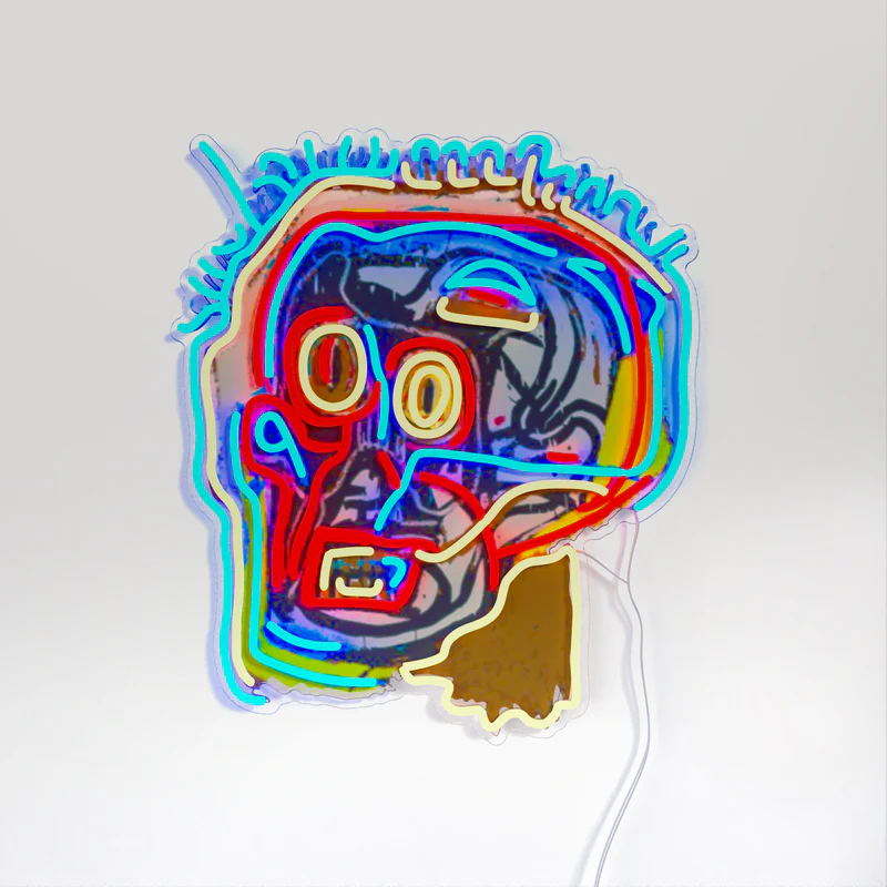 Untitled (Head) 1 Untitled Head Neon Sign - neon lights (24In x 24In) - Image 2