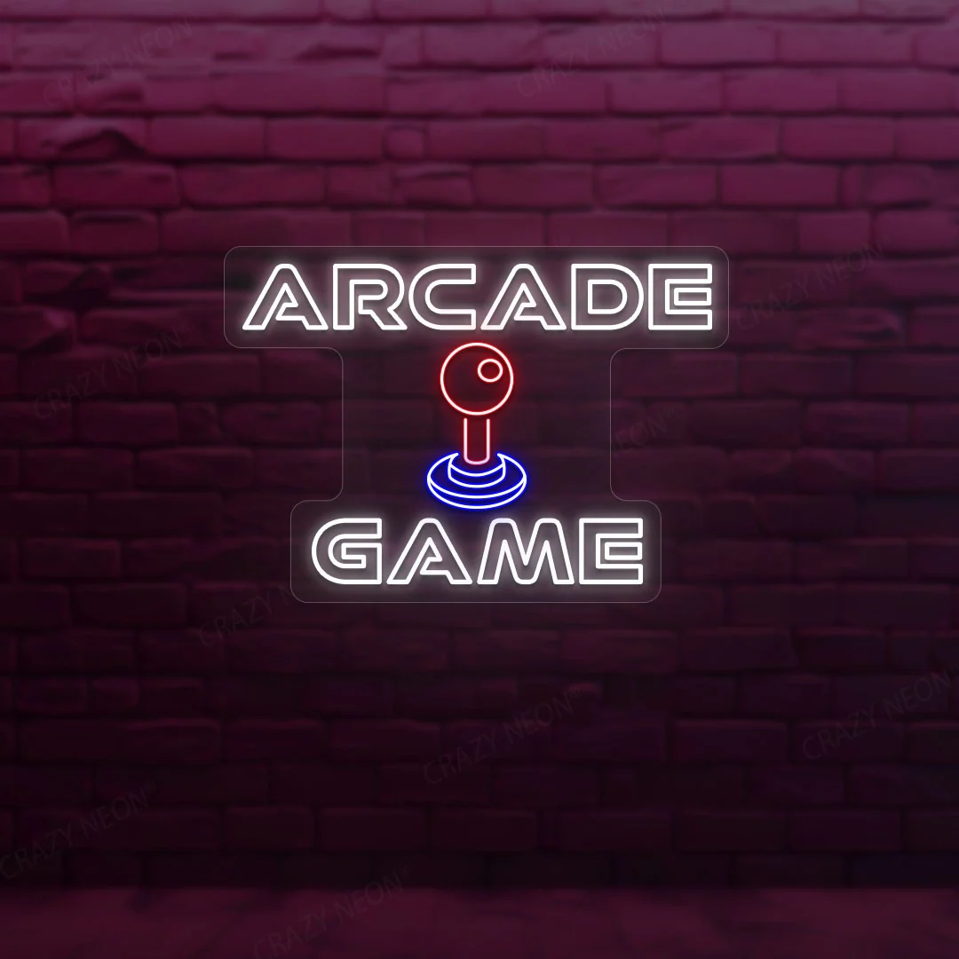 arcade game neon sign arcade game neon sign