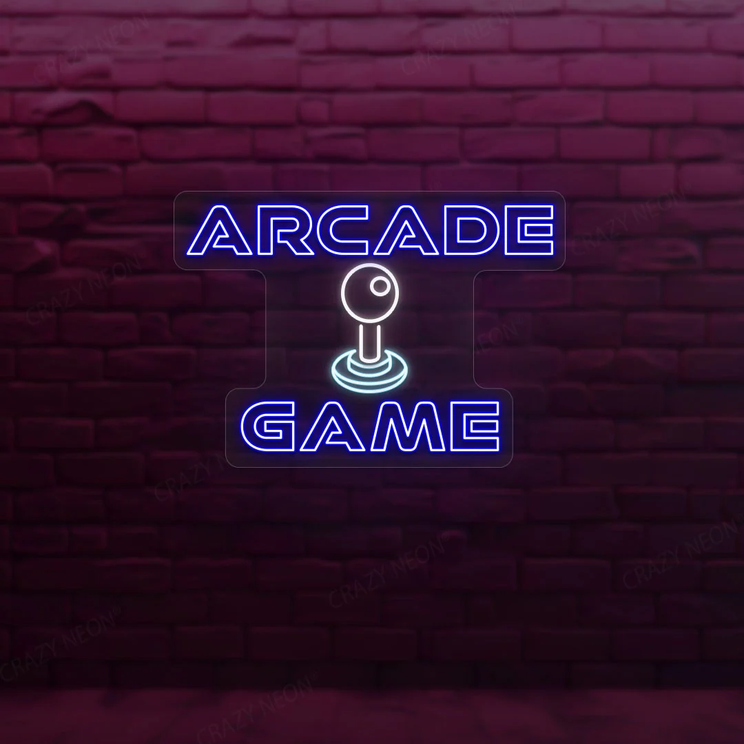 arcade game neon sign arcade game neon sign
