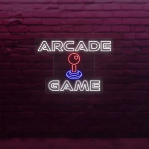 arcade game neon sign