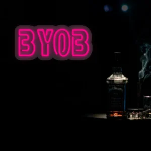 byob neon sign