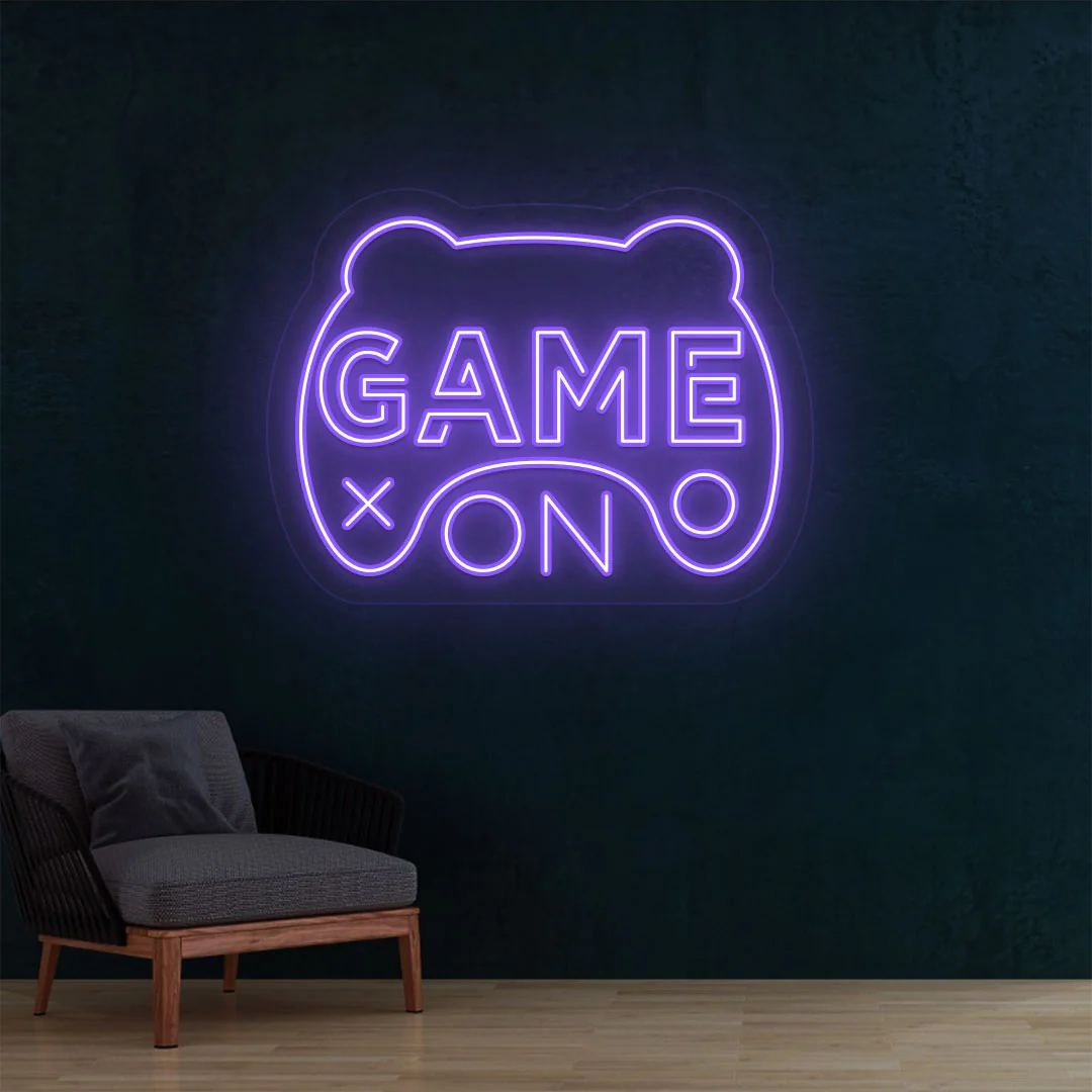 game on neon sign game on neon sign