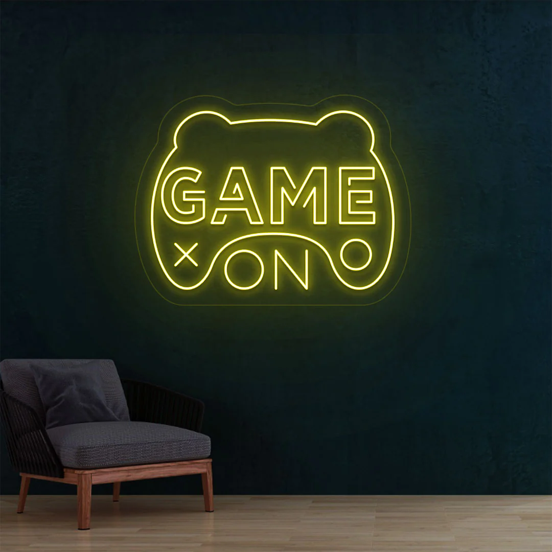 game on neon sign game on neon sign