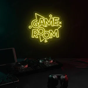 game room neon sign