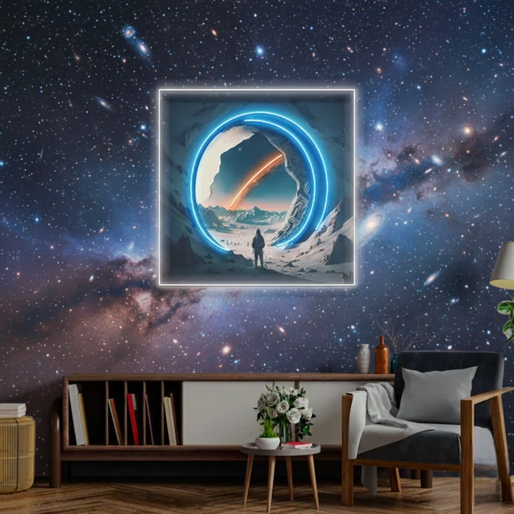 astronaut eating ramen neon name lights | custom led neon signs for room decor & businesses (copy)