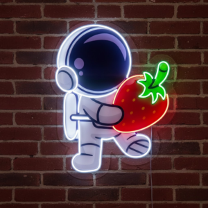 astronaut girl custom made neon signs | led neon name lights for room & shop (copy)
