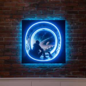 astronaut in space glow your space with custom uv print neon signs & led lights (copy)