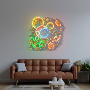 astronaut on hotdog custom made neon signs for room, bedroom & shop decor (copy)