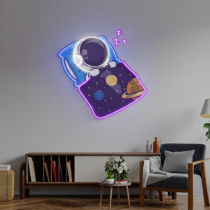 astronaut riding tiger custom neon lights with uv print | led neon signs for room & shop (copy)
