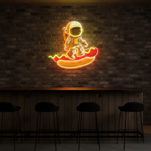 astronaut in the spacecraft personalised led neon lights | custom neon letters & sign boards (copy)