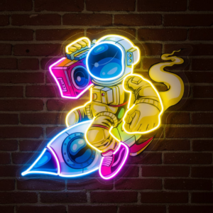 astronauts black holes custom neon lights | led neon signs for bedroom, room & shop (copy)