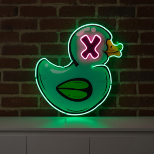 bad duck led uv print custom neon signs | led neon lights for room, bedroom & shops