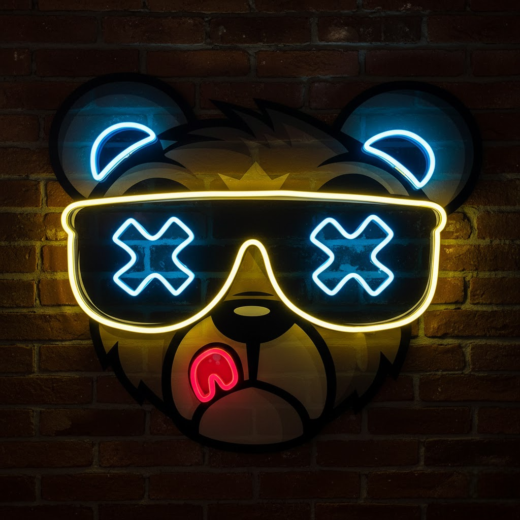 bear custom neon letters | led neon light board for room & bedroom bear custom neon letters | led neon light board for room & bedroom
