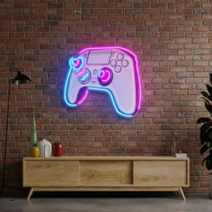 game controller uv print custom neon signs | led neon lights for room, bedroom & shops