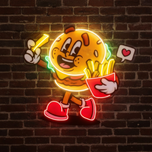 bull dog personalised neon light board | custom led neon signs for home (copy)