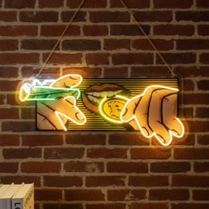 burger led led neon signs for room | custom neon lights with uv print (copy)