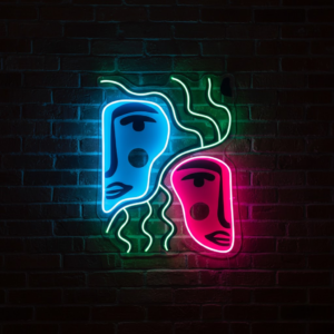 colorful sculpture led neon light signs | custom uv print neon signs & name boards (copy)