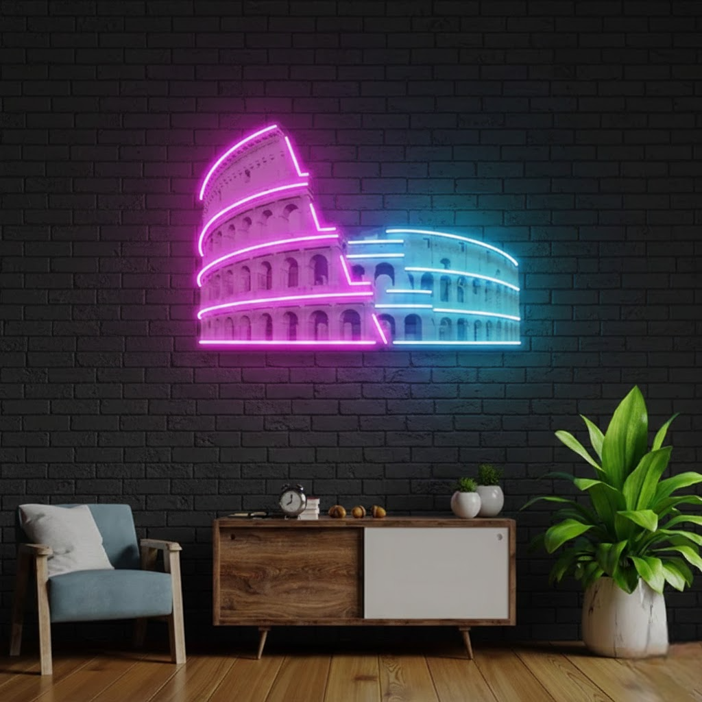 colorful wolf custom uv print neon sign board | personalised neon name light | led neon signs for room, shop & wall decor colorful wolf custom uv print neon sign board | personalised neon name light | led neon signs for room, shop & wall decor