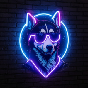 cool cow uv print custom neon lights | personalised neon sign board | led neon name signs for bedroom & shops (copy)