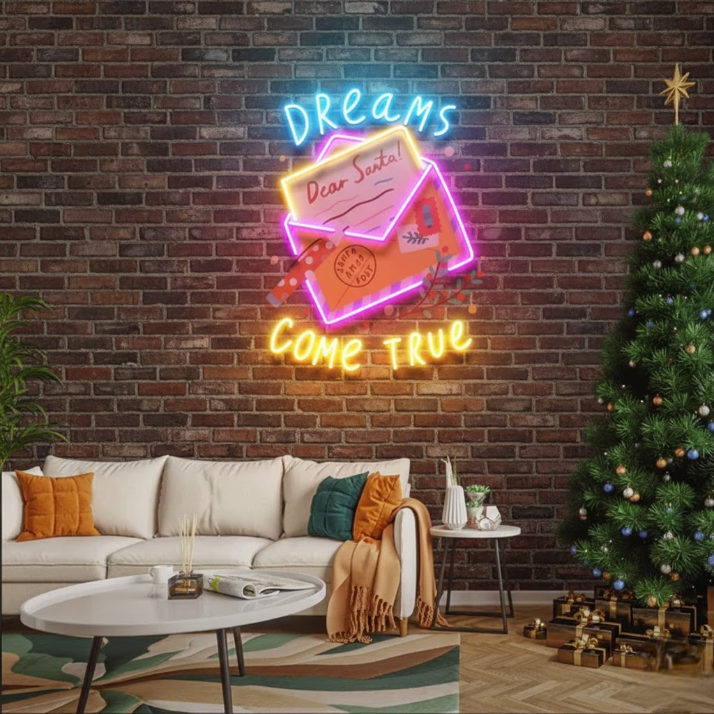 decorative deer uv printed neon sign board | custom led neon lights for room, bedroom & shop decorative deer uv printed neon sign board | custom led neon lights for room, bedroom & shop