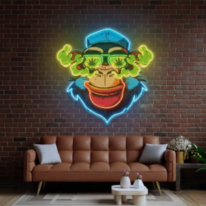 fishing is fun custom neon letters with uv print | led neon light board for room (copy)