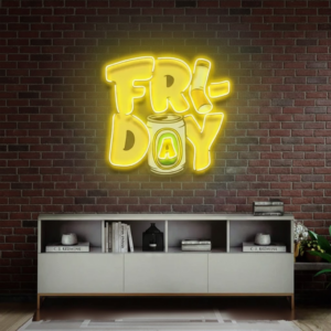 fishing is fun custom neon letters with uv print | led neon light board for room (copy)